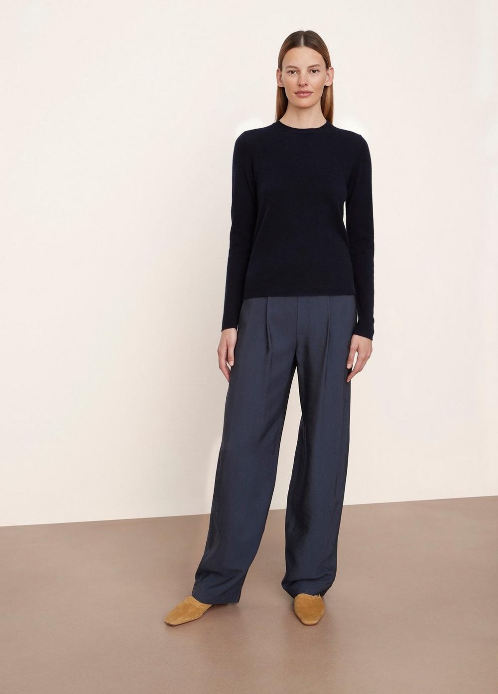 Vince | Cashmere Clean Edge Pullover in Coastal Blue | Vince Unfold