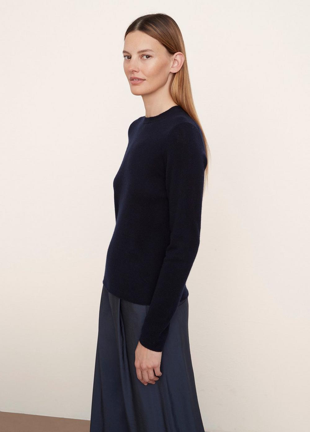 Vince | Cashmere Clean Edge Pullover in Coastal Blue | Vince Unfold