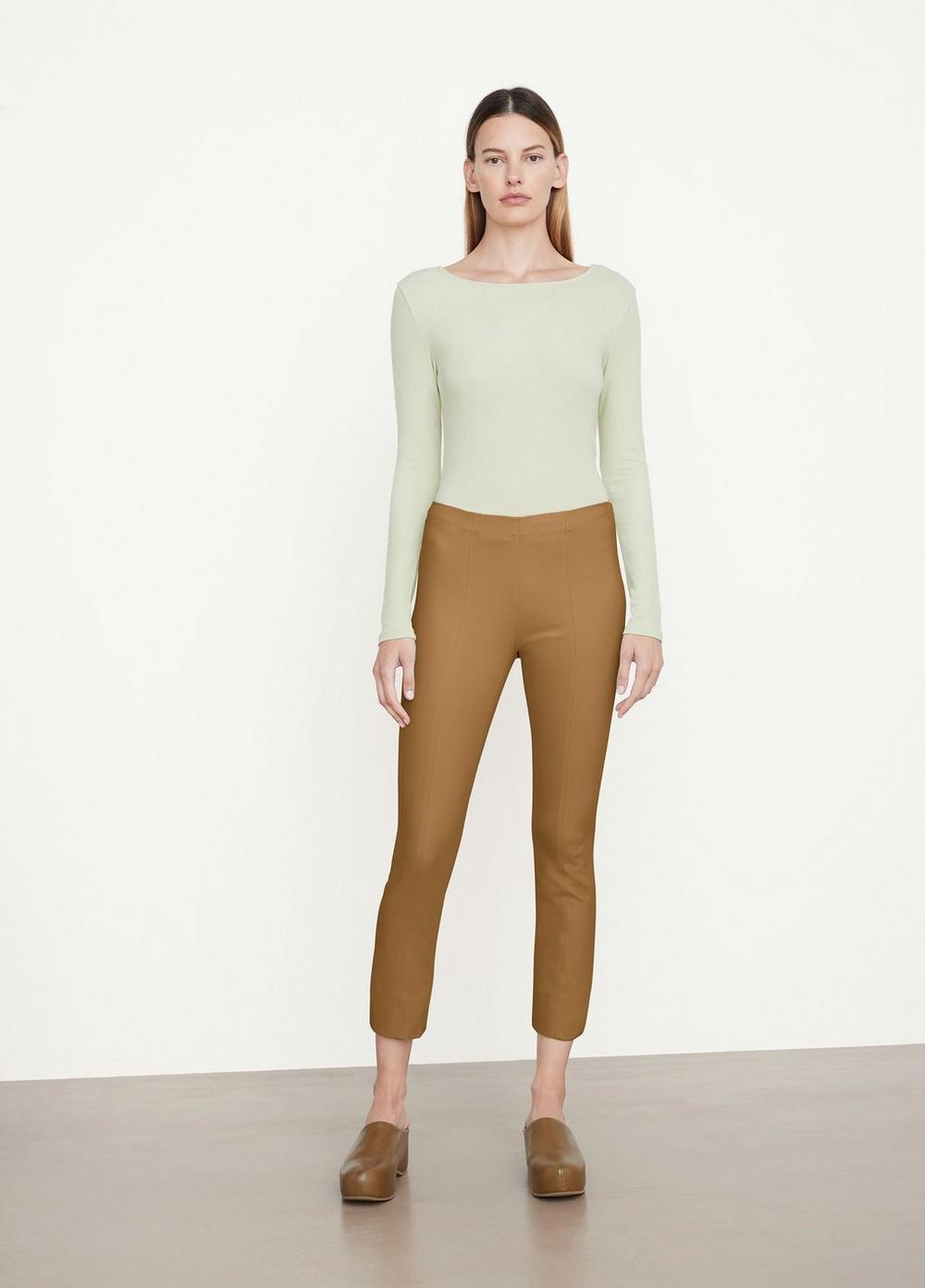 Vince, Stitch Front Seam Legging in Tapenade