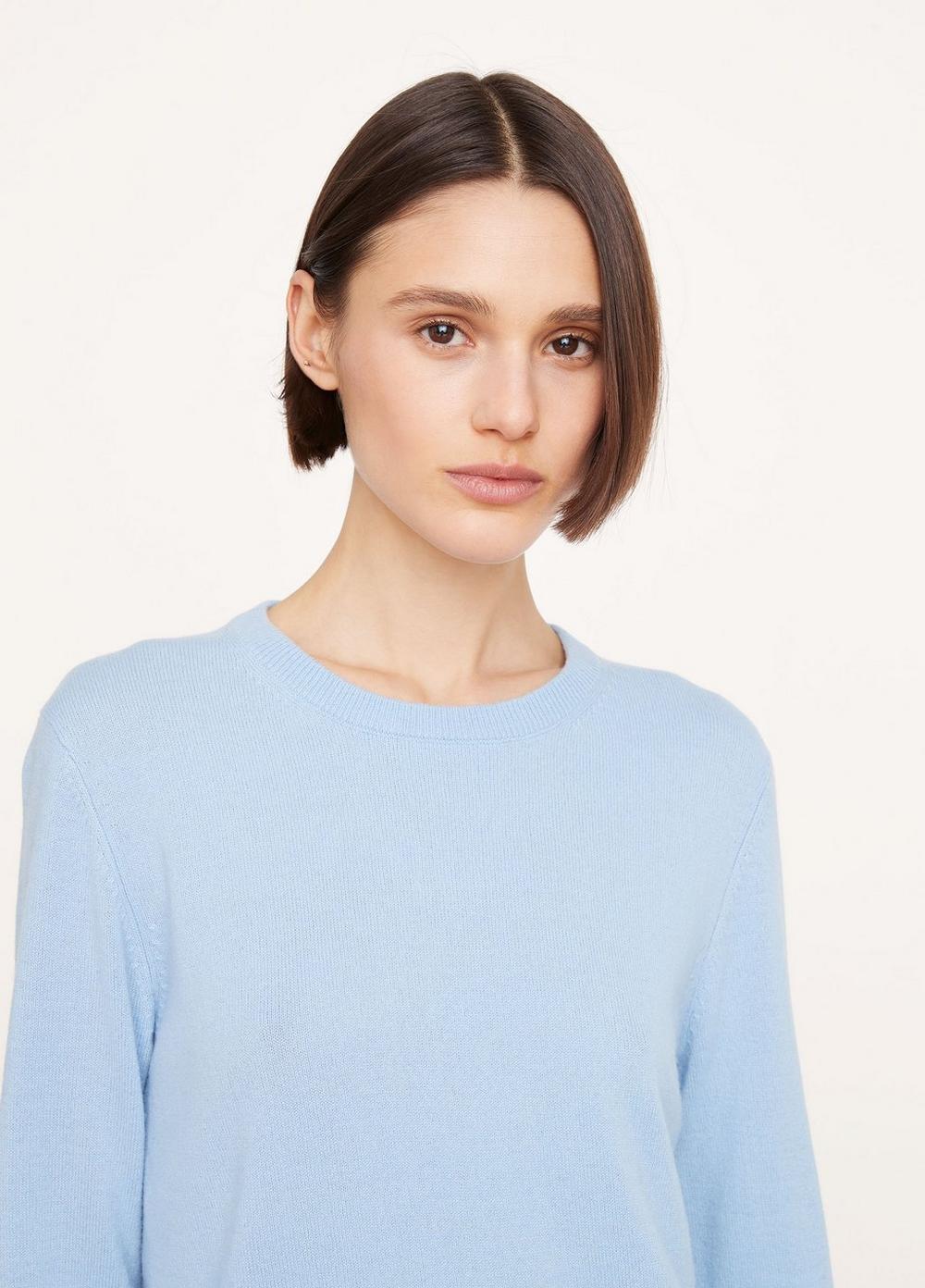 Vince | Cashmere Classic Crew Neck Sweater in Kyanite | Vince Unfold