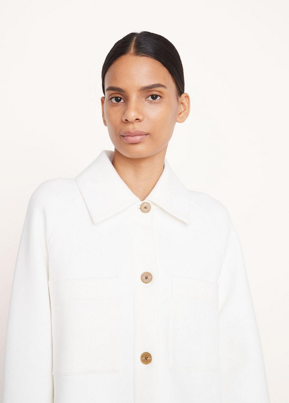 Vince | Shirt Jacket in Optic White | Vince Unfold