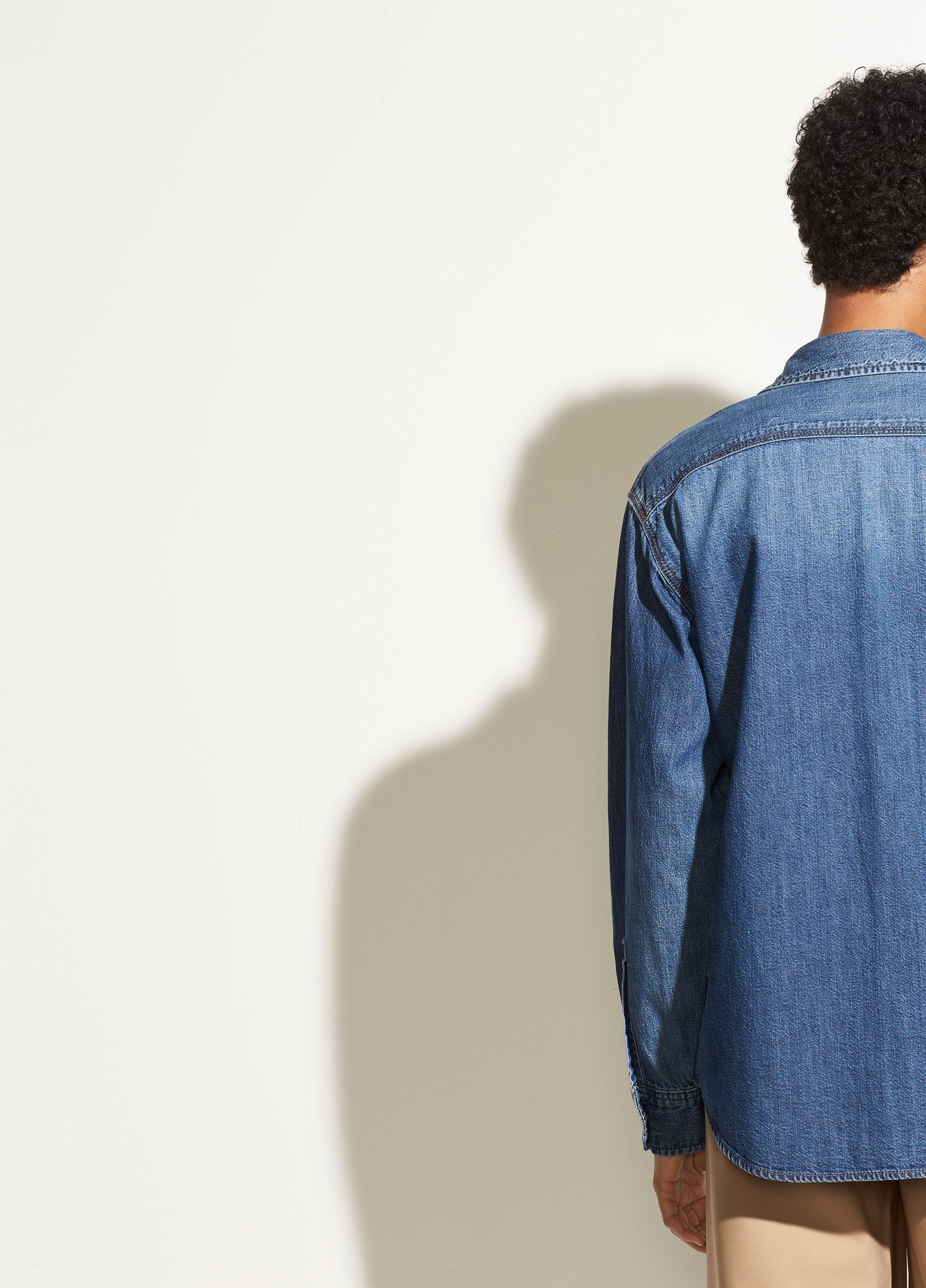 vince denim shirt