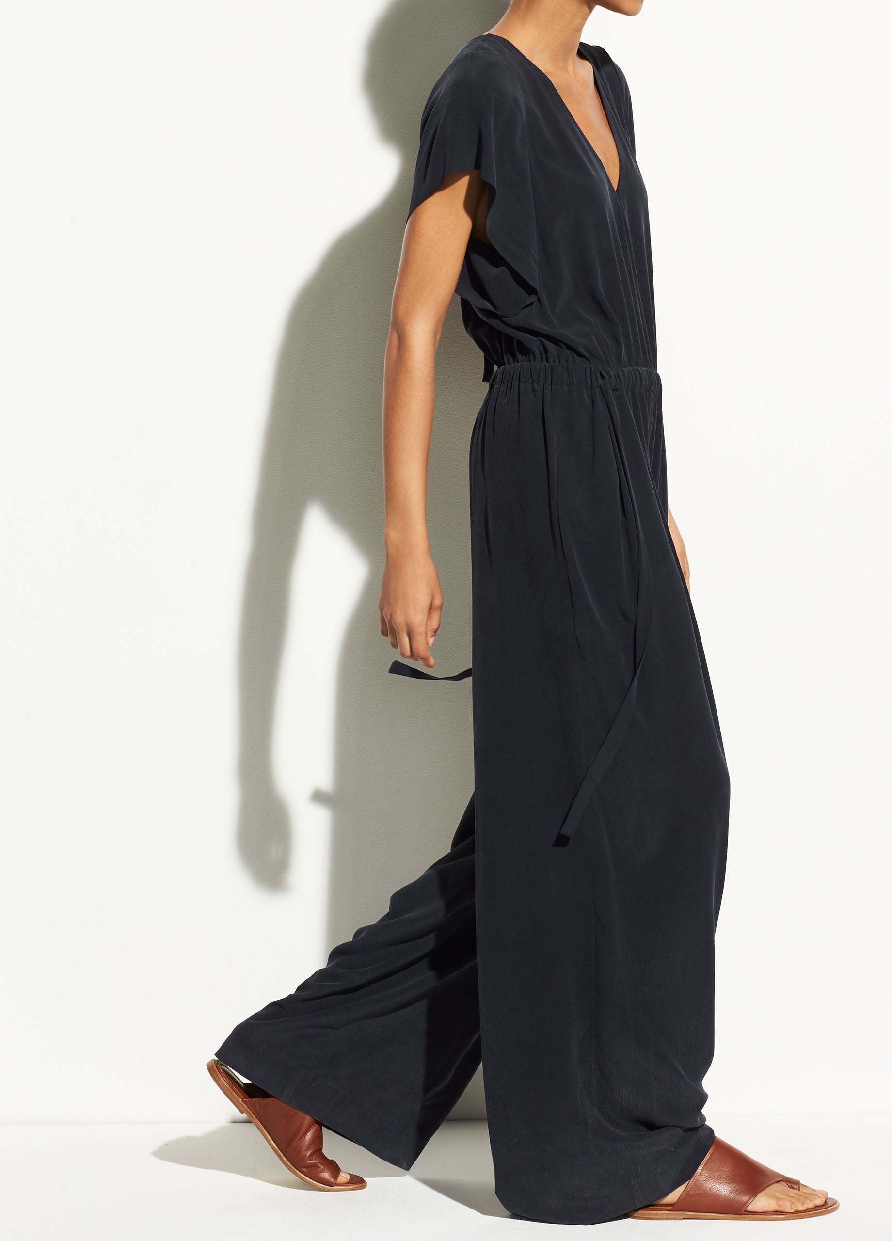 vince silk jumpsuit