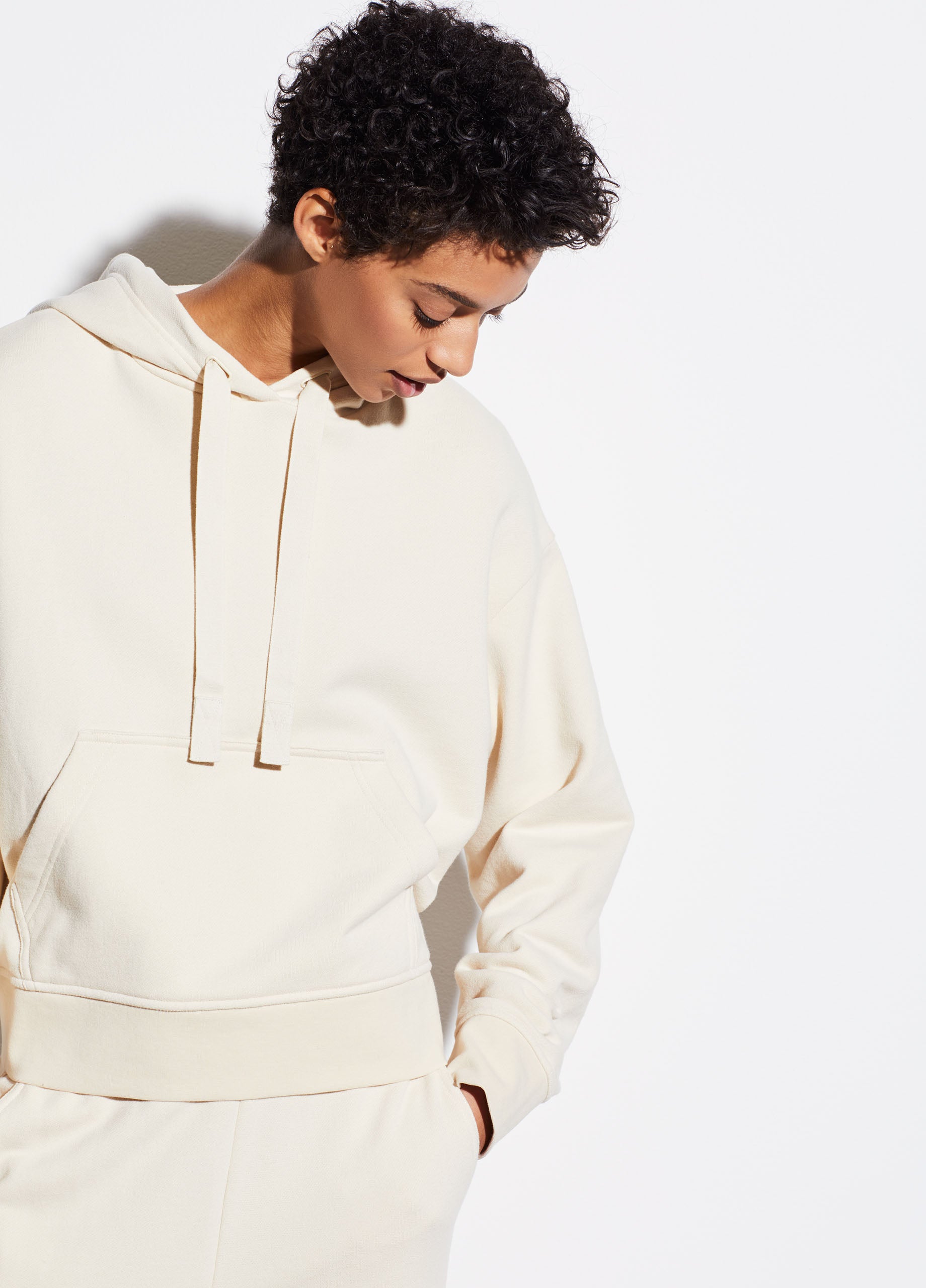 Vince | Cinched Back Hoodie in Fennel 
