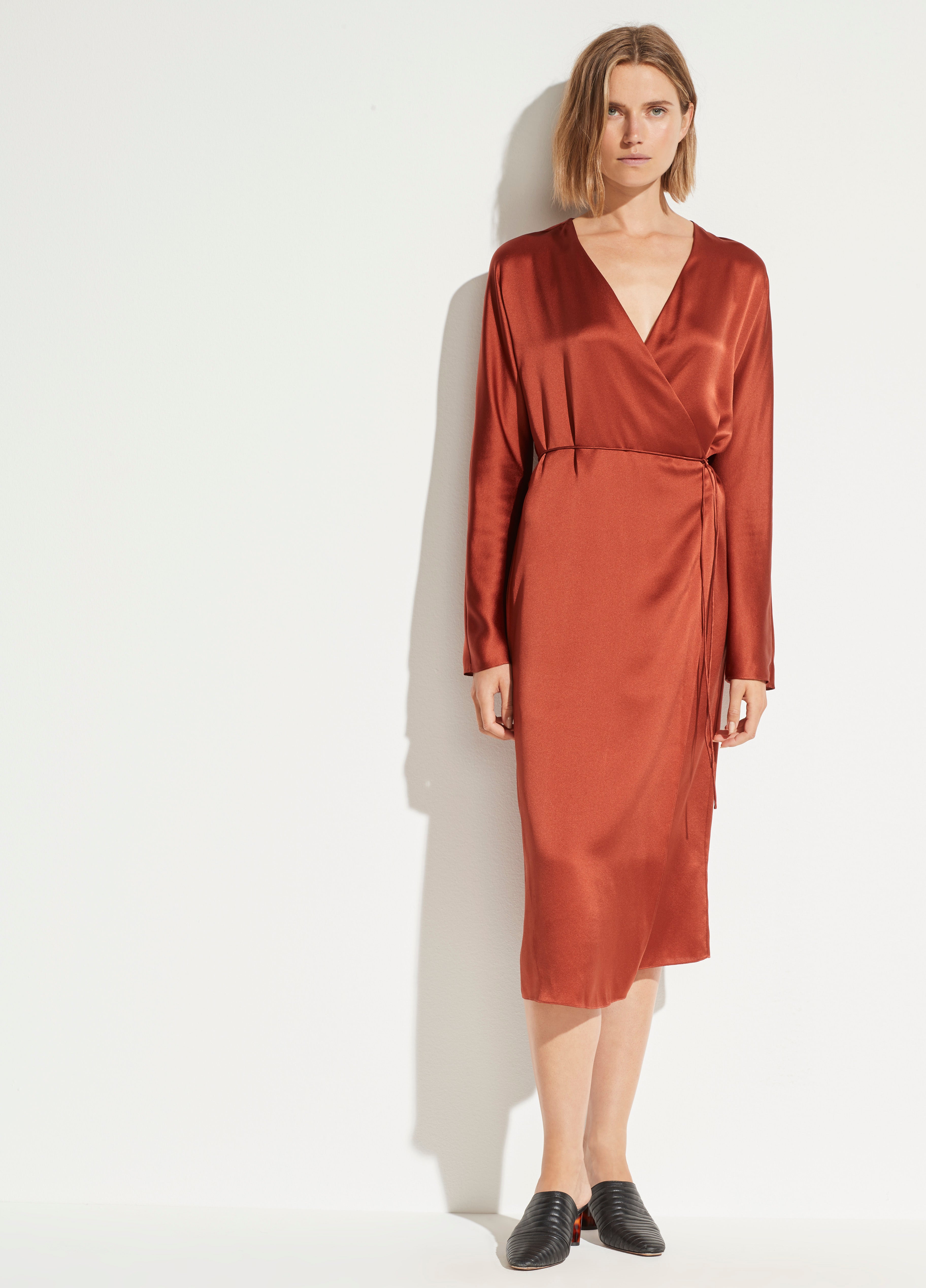 vince wrap dress