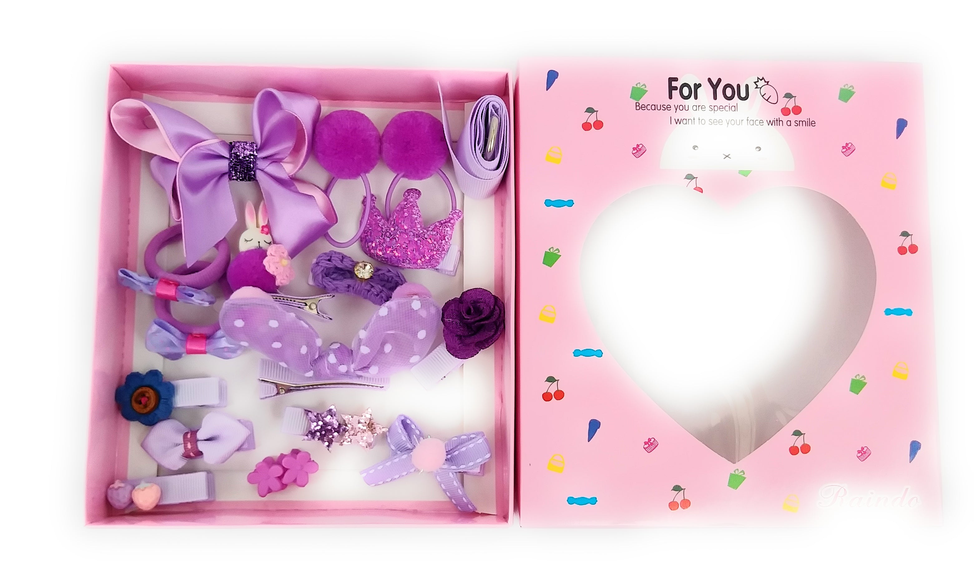 Princess Hair clips assortment gift box (1T-6T)