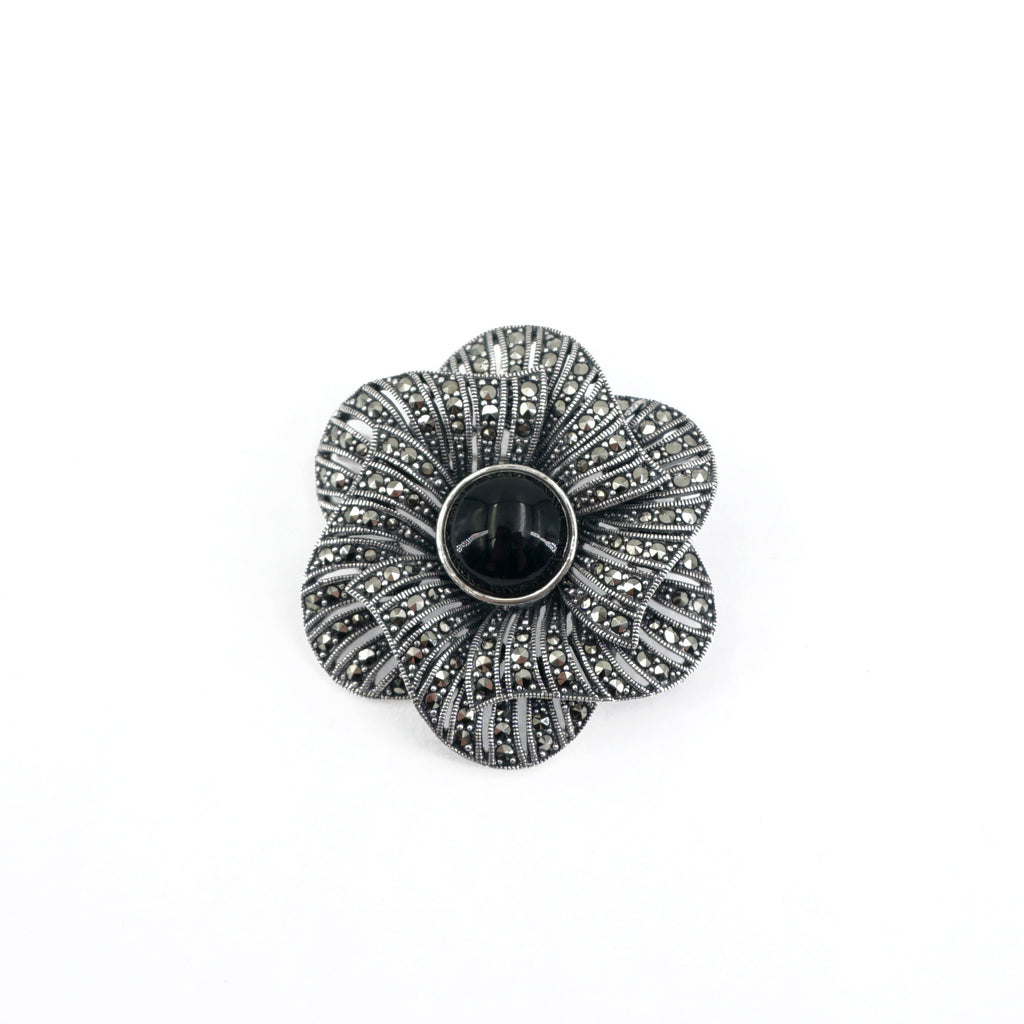Marcasite Flower Pin/Pendant