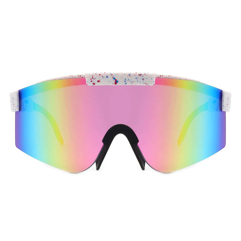 pink mirror sunglasses