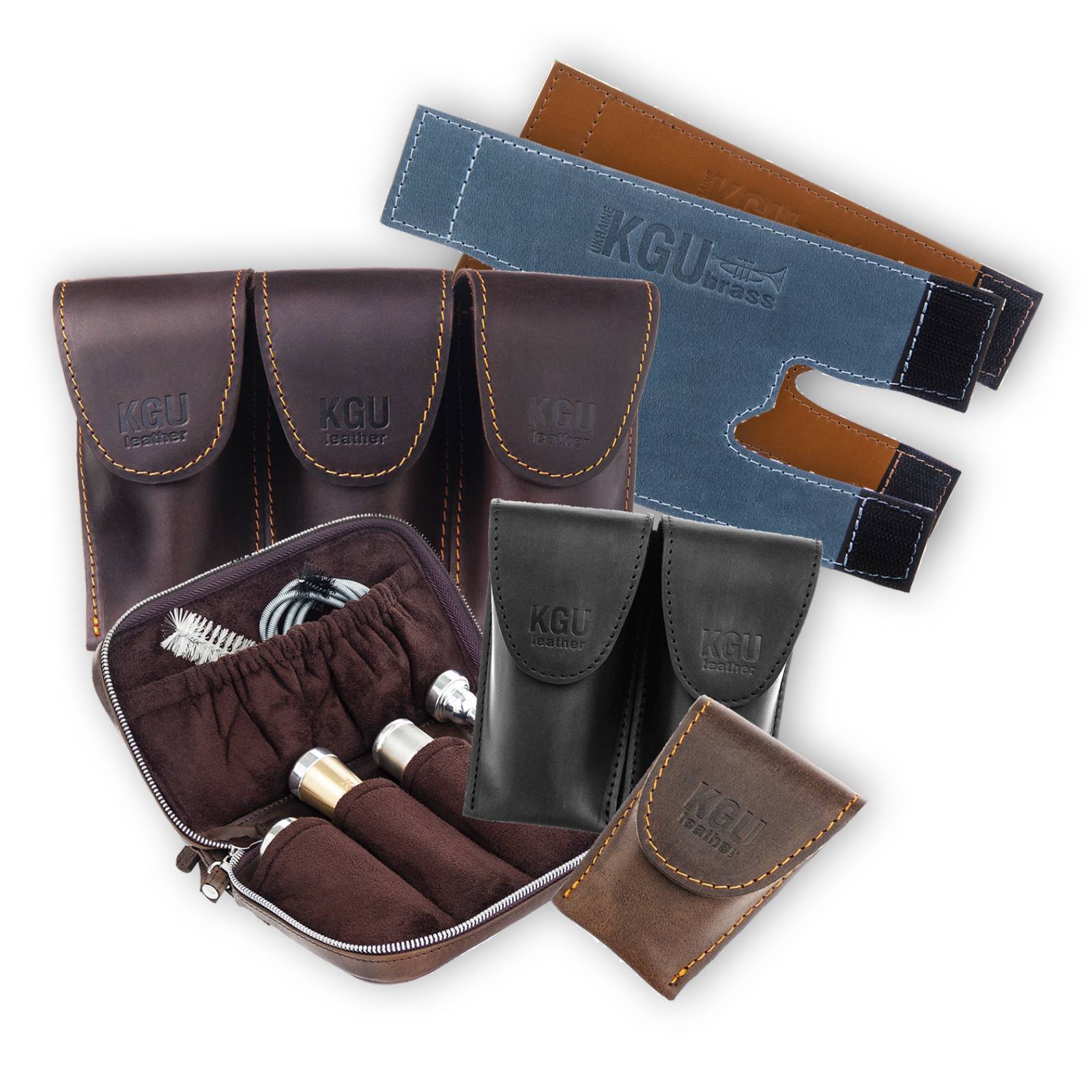 KGUBrass Leather Accessories for Brasswind Instruments