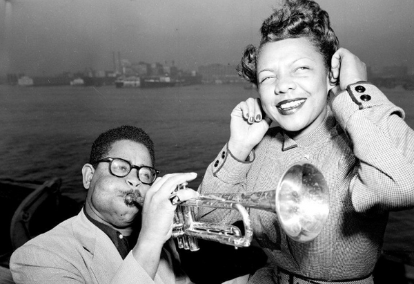 Dizzy Gillespie with his wife Lorraine Willis