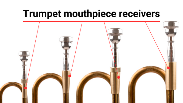Trumpet mouthpiece receivers by KGUmusic