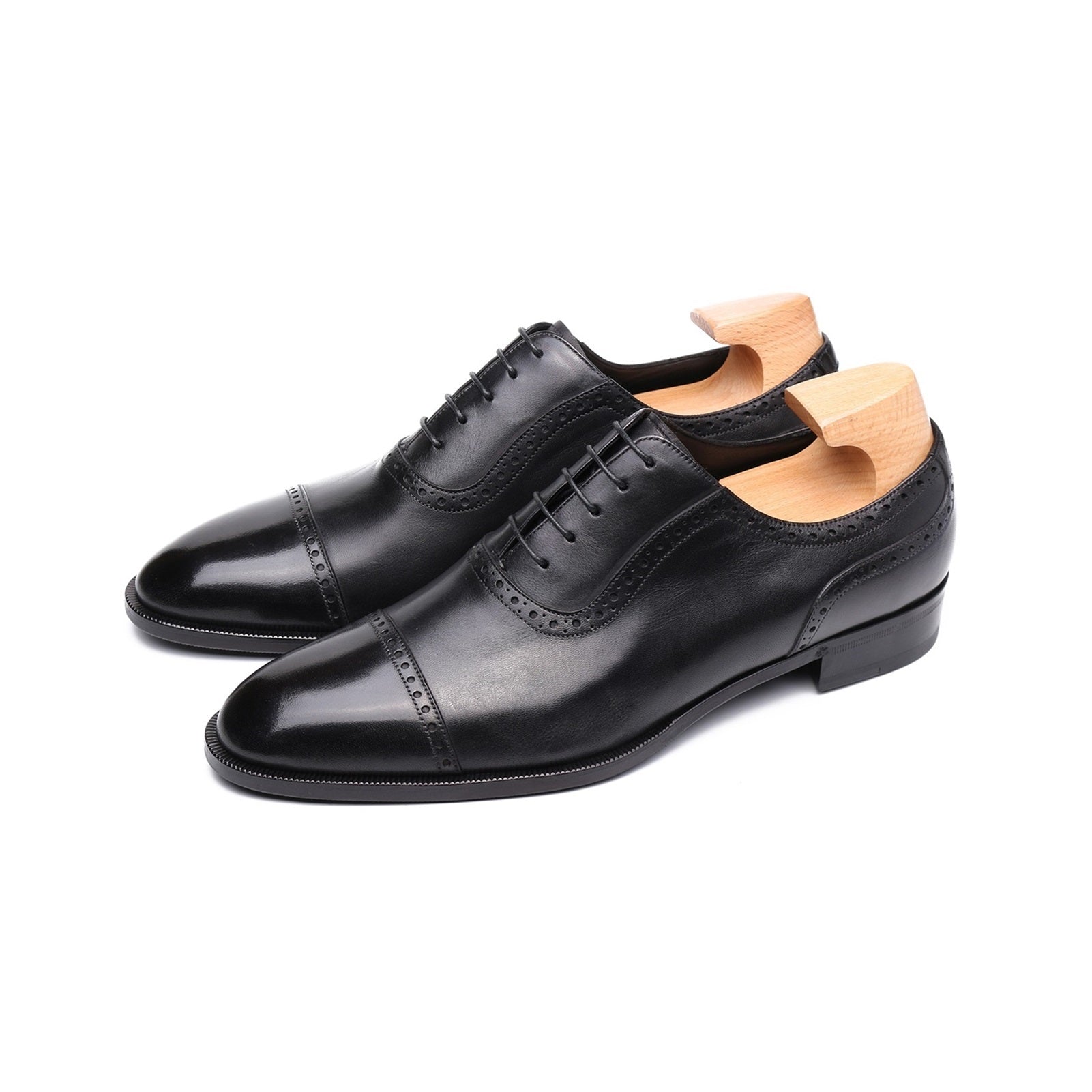 Vintage Style Oxford for Men Hand Made Custom Italian Genuine Full Gra ...