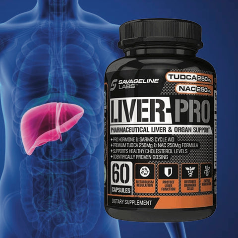 Liver Pro with TUDCAN and NAC. Helps with Liver and organ for detox. Taken often with sarm, myosta, myolgd, myorad, myohgh or trt.  Popular for damage preventin from steroids.