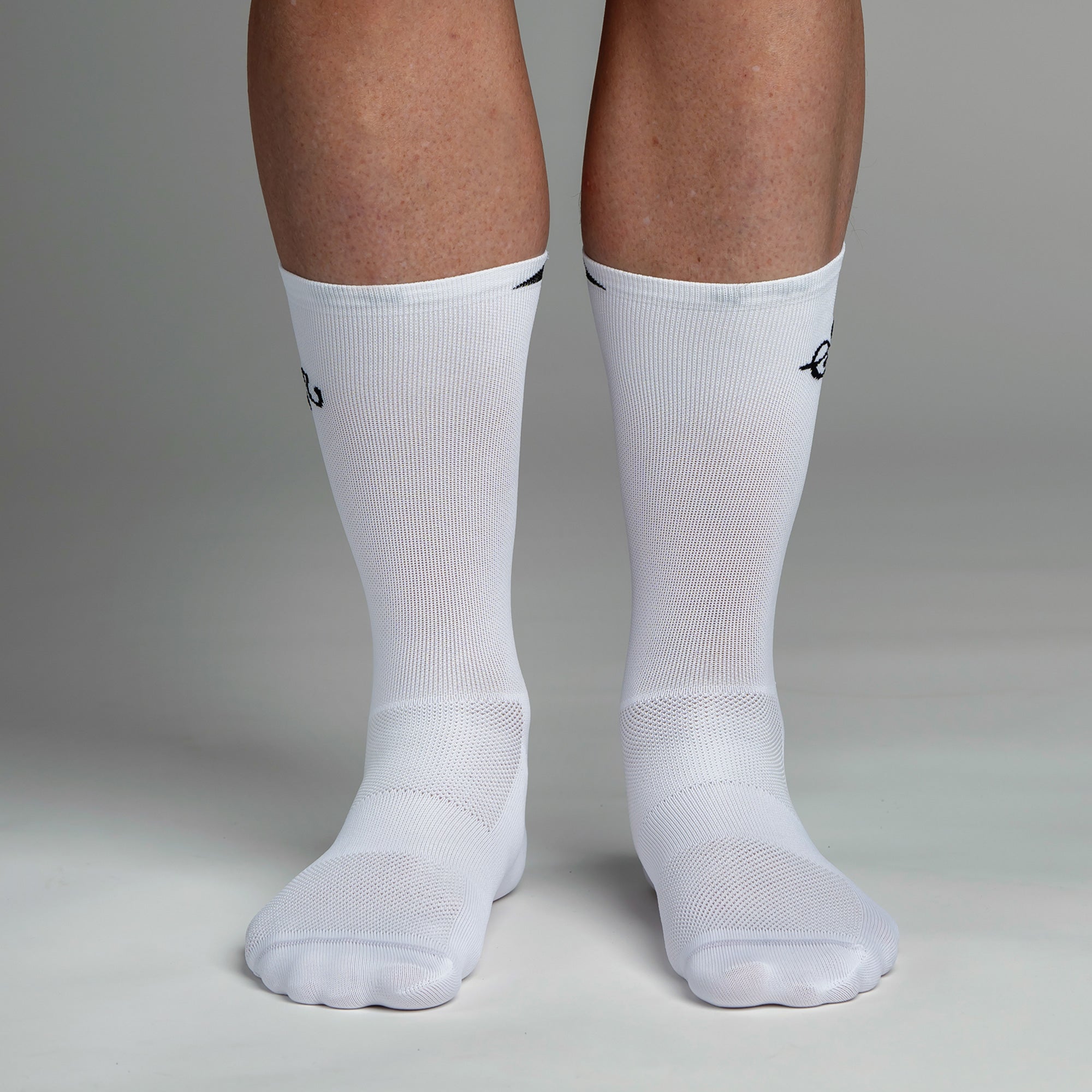 Snok - White Road Cycling Socks for Men - Pack of 2 pairs