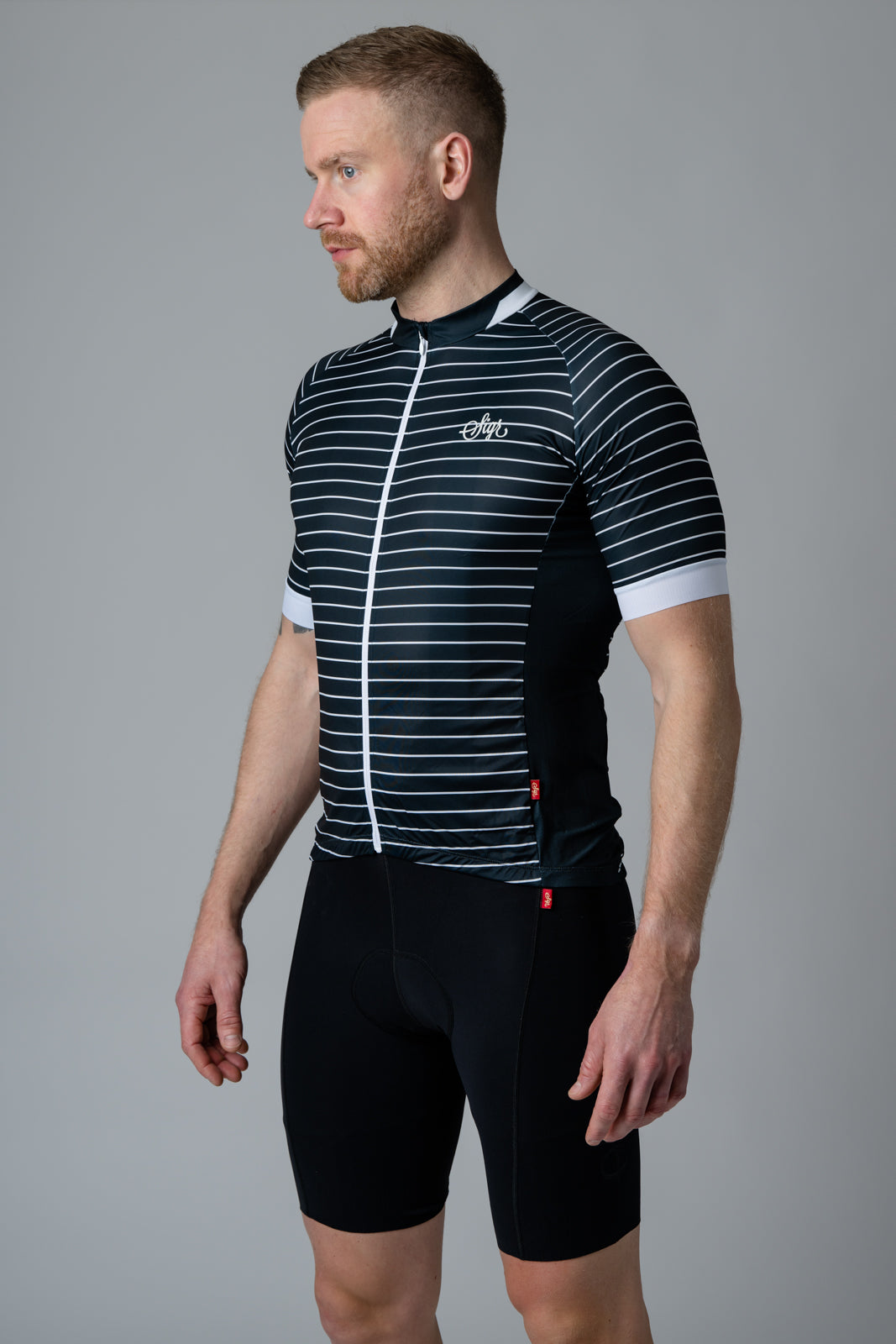 Black Horizon - Road Cycling Jersey for Men