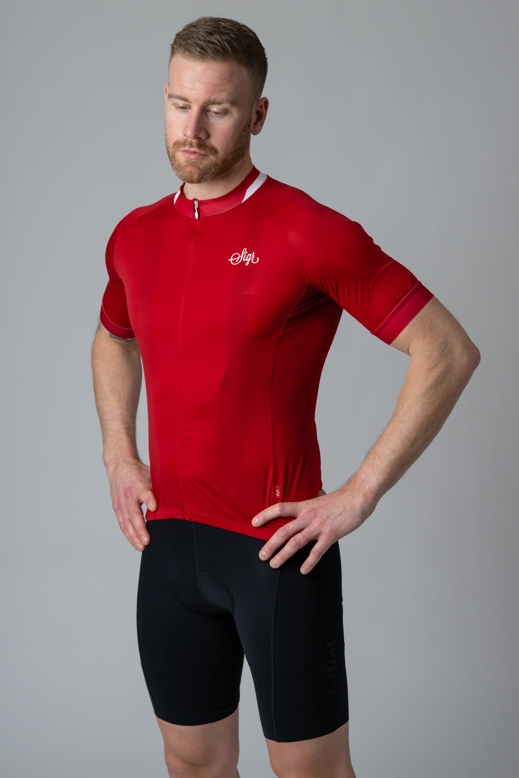 Nejlika - Red Road Cycling Jersey for Men