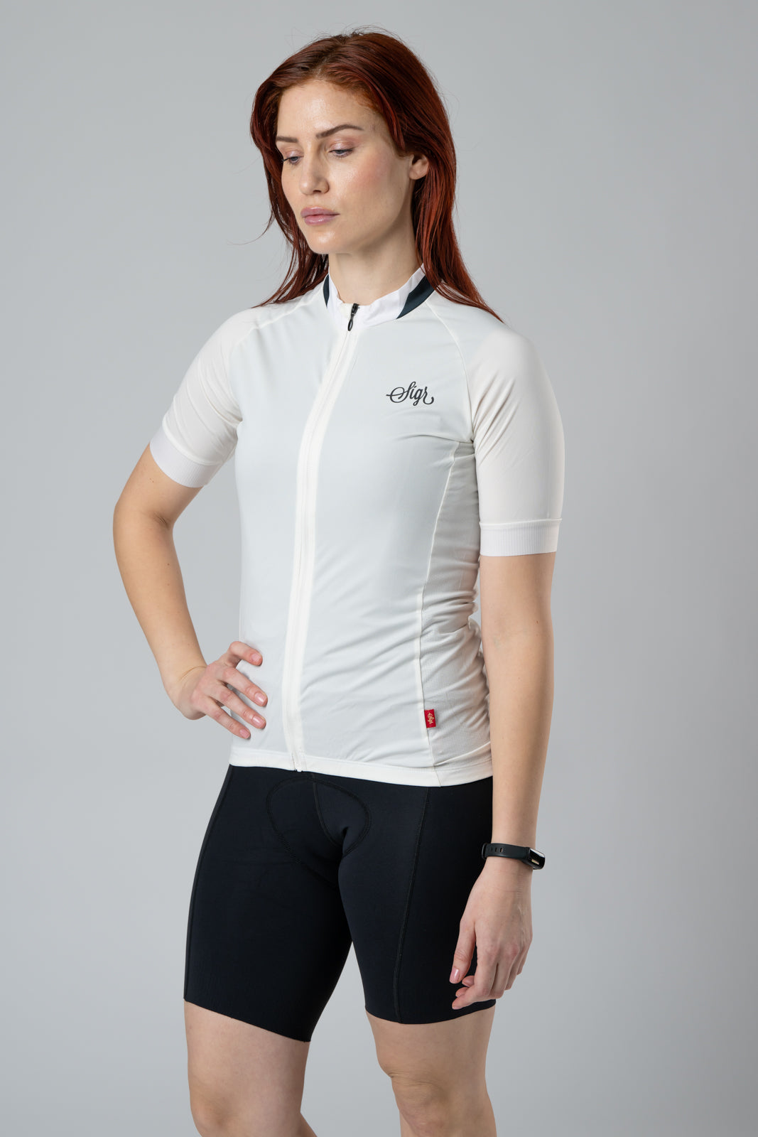 Hagg - White Road Cycling Jersey for Women