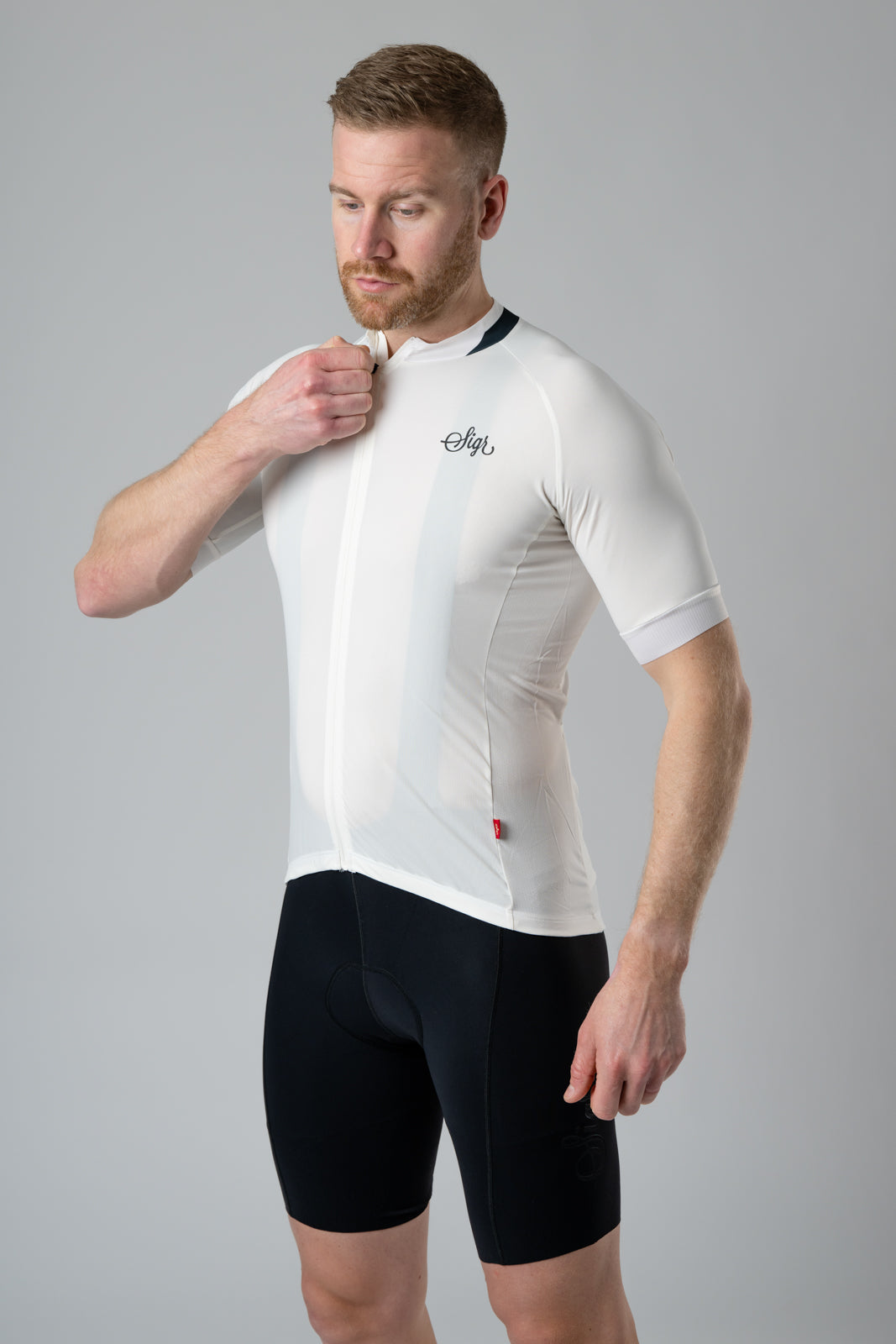 Hagg - White Road Cycling Jersey for men