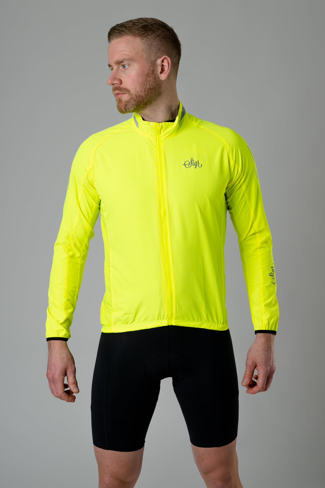 Treriksroset Yellow - Road Cycling Pack Jacket for Men