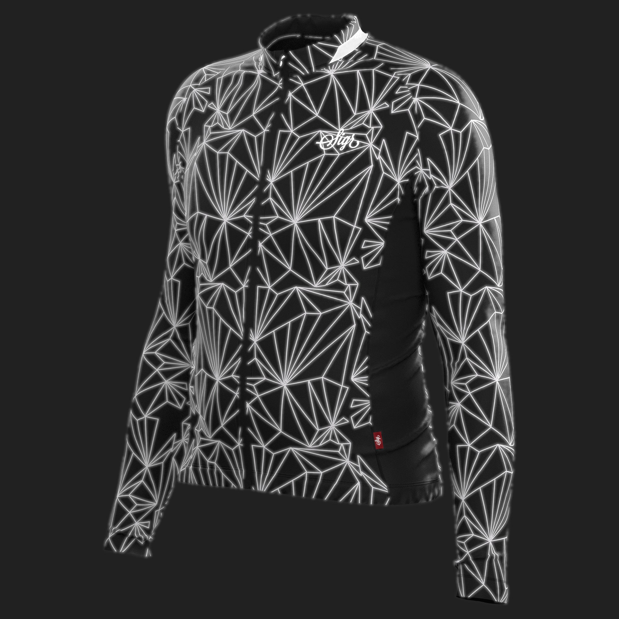 Black Iris Norrsken - Long Sleeved Reflective Jersey for Men