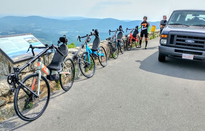 Recumbent Touring Bikes on the Blue Ridge Parkway - Cruzbike S40