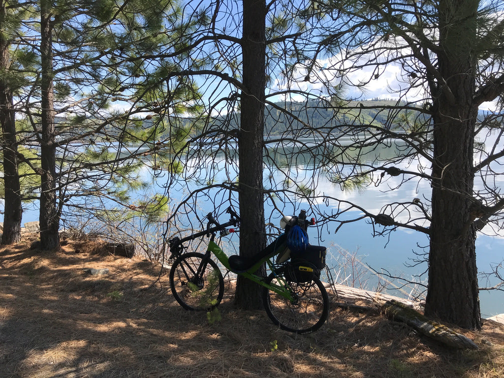 Cycling the Trail of the Coeur d'Alene on a Cruzbike recumbent road bike