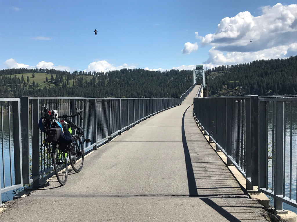 Cycling the Trail of the Coeur d'Alene on a Cruzbike recumbent road bike