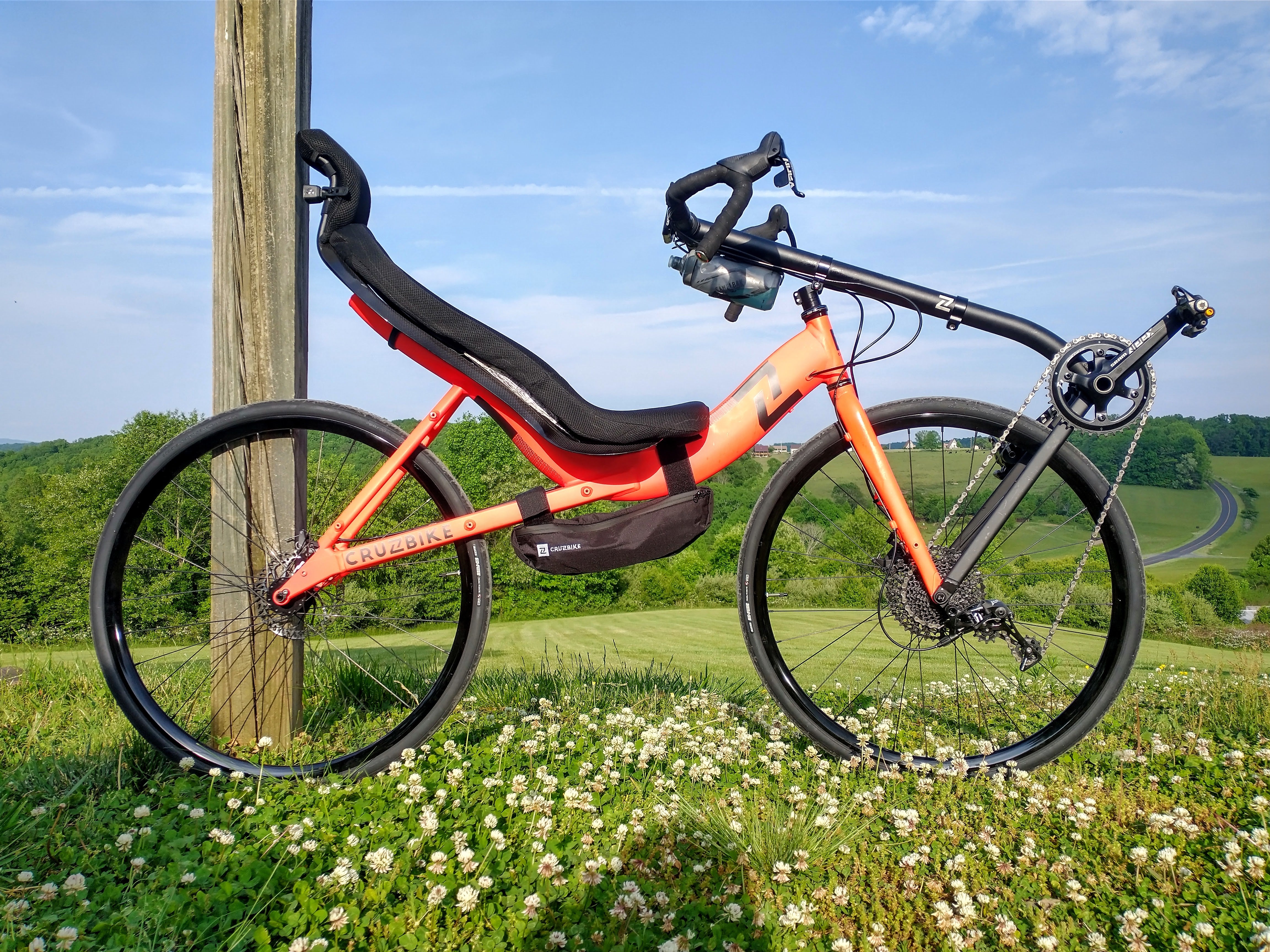 Recumbent Touring Bike - Cruzbike S40 on the Blue Ridge Parkway