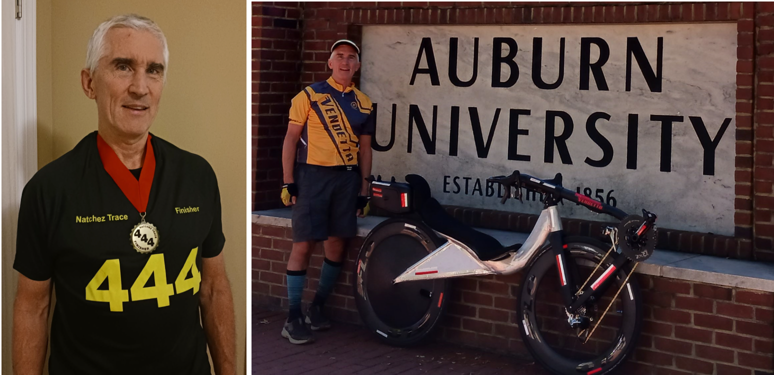 Larry Oslund finishes the Natchez Trace 444 on the Cruzbike Vendetta V20c