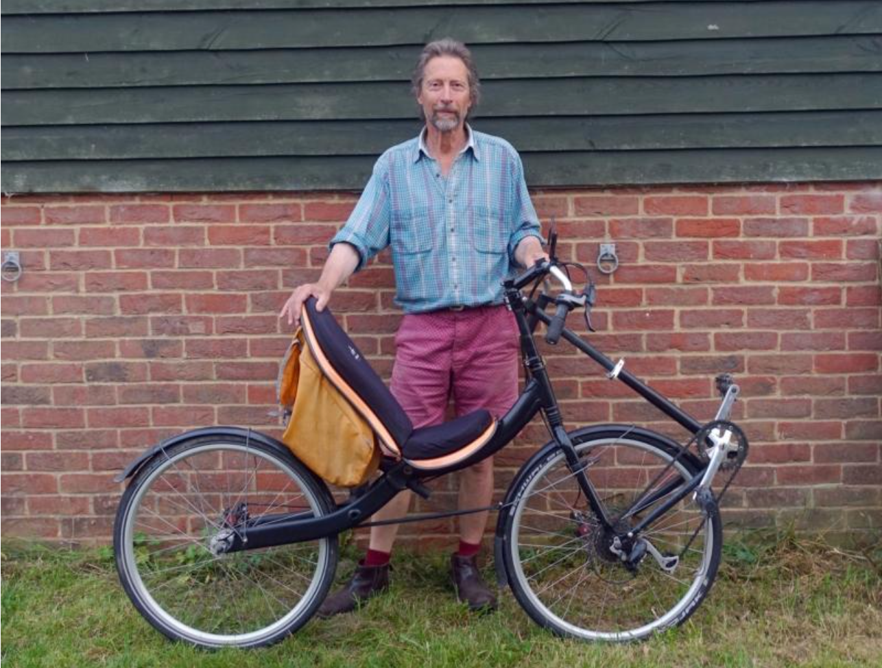 Dave Godden with his modified Cruzbike Q