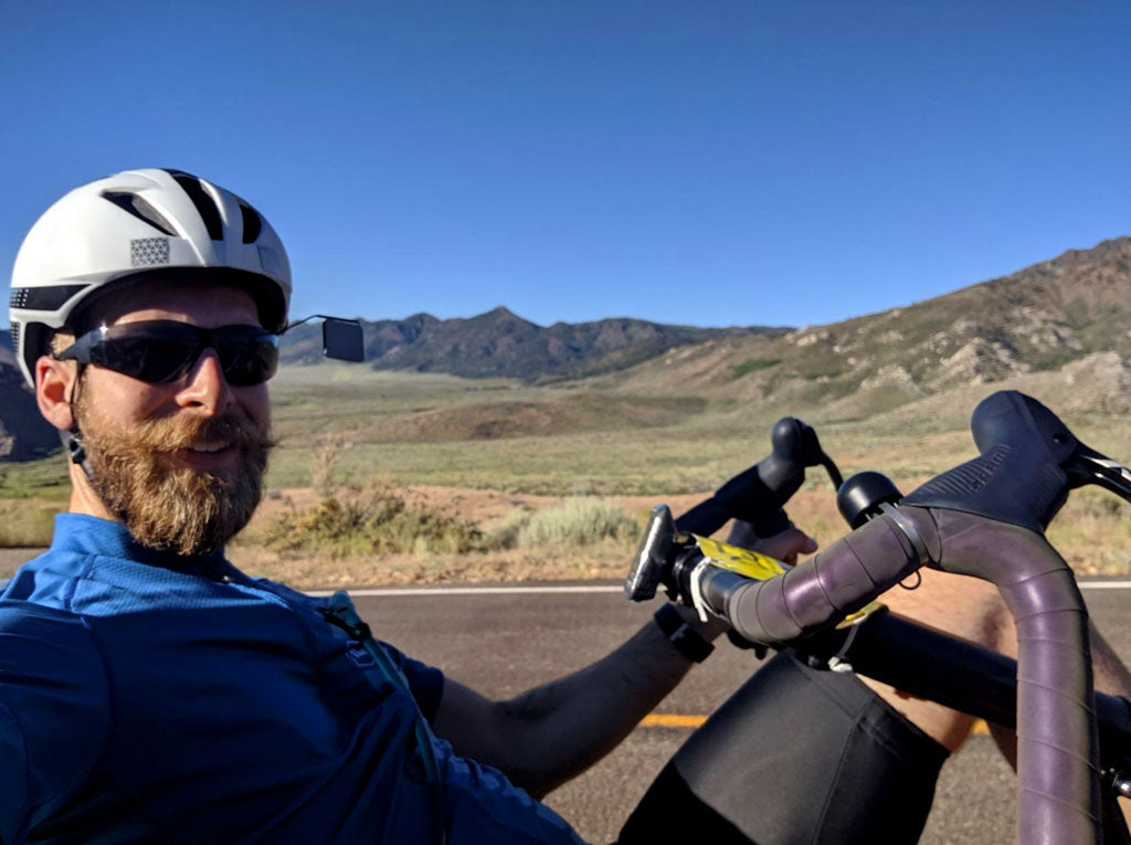 Nick takes a selfie riding his Cruzbike S40