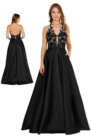 Poly USA 8316 Halter Formal Gown