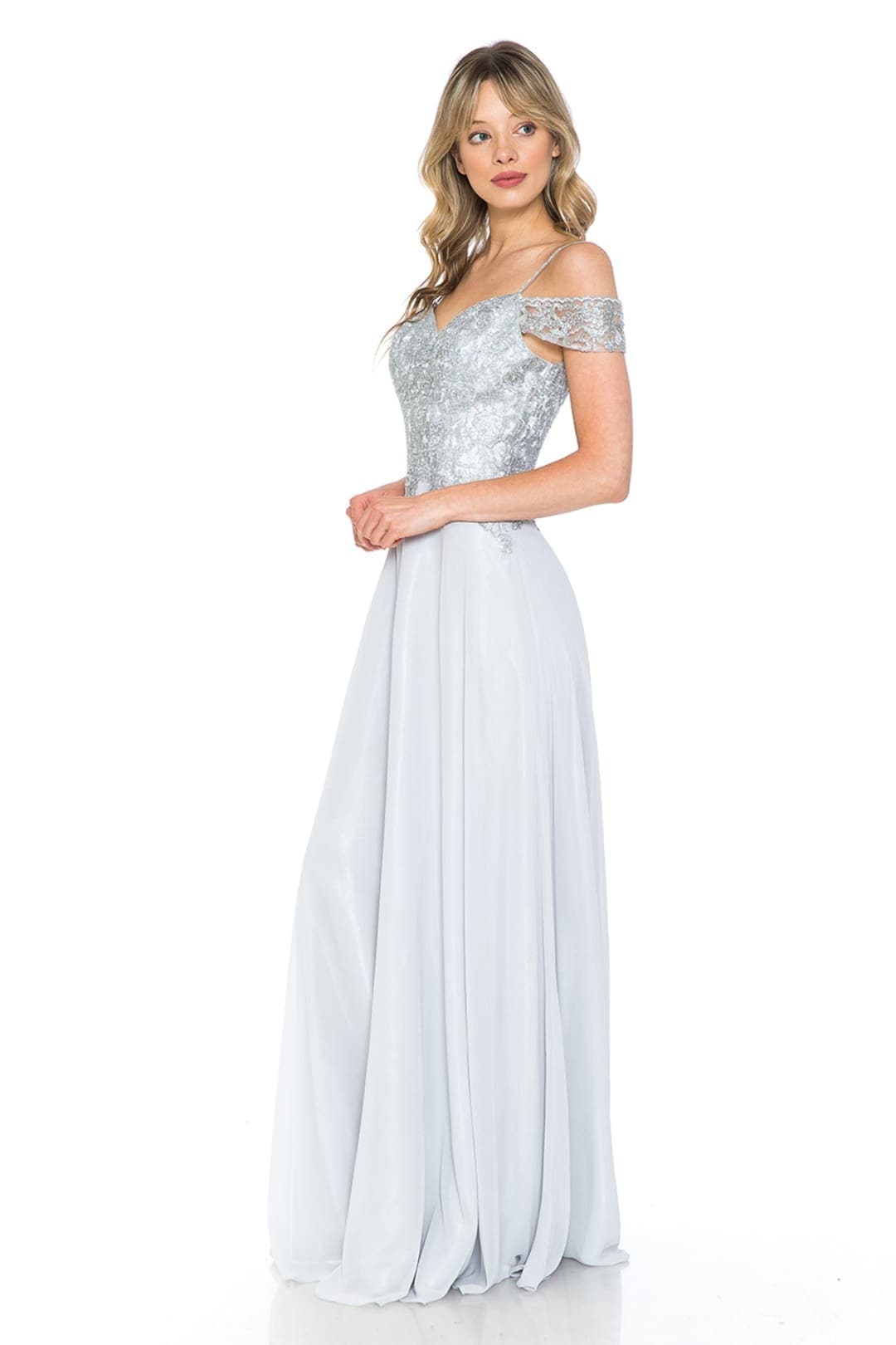 Cold Shoulder Prom Formal Gown