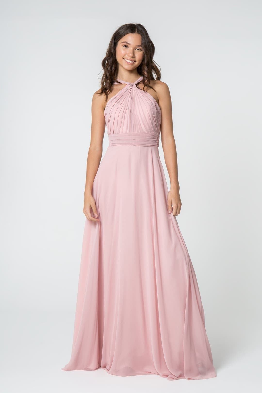 Elizabeth K GL2816 Halter Bridesmaid Dress