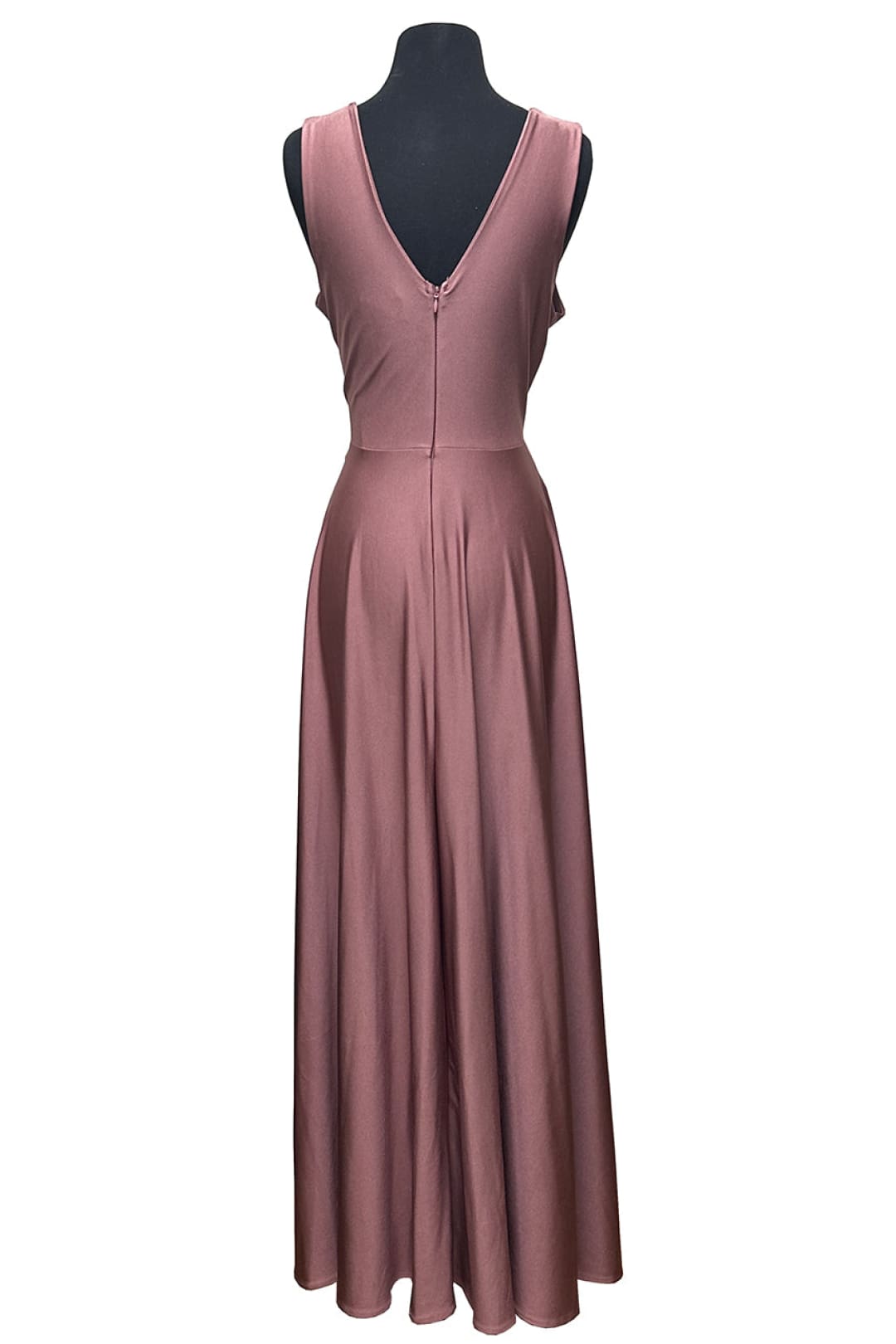 Final Sale Lenovia 5242FS Sleeveless Champagne L Simple Long Dress