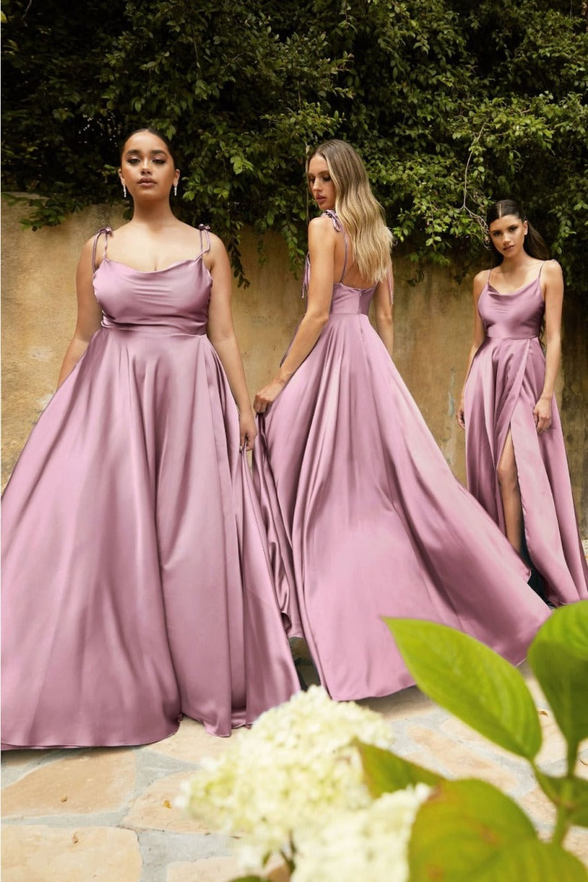 Ladivine BD104 A-Line High Slit Stylish Bridesmaids Dress