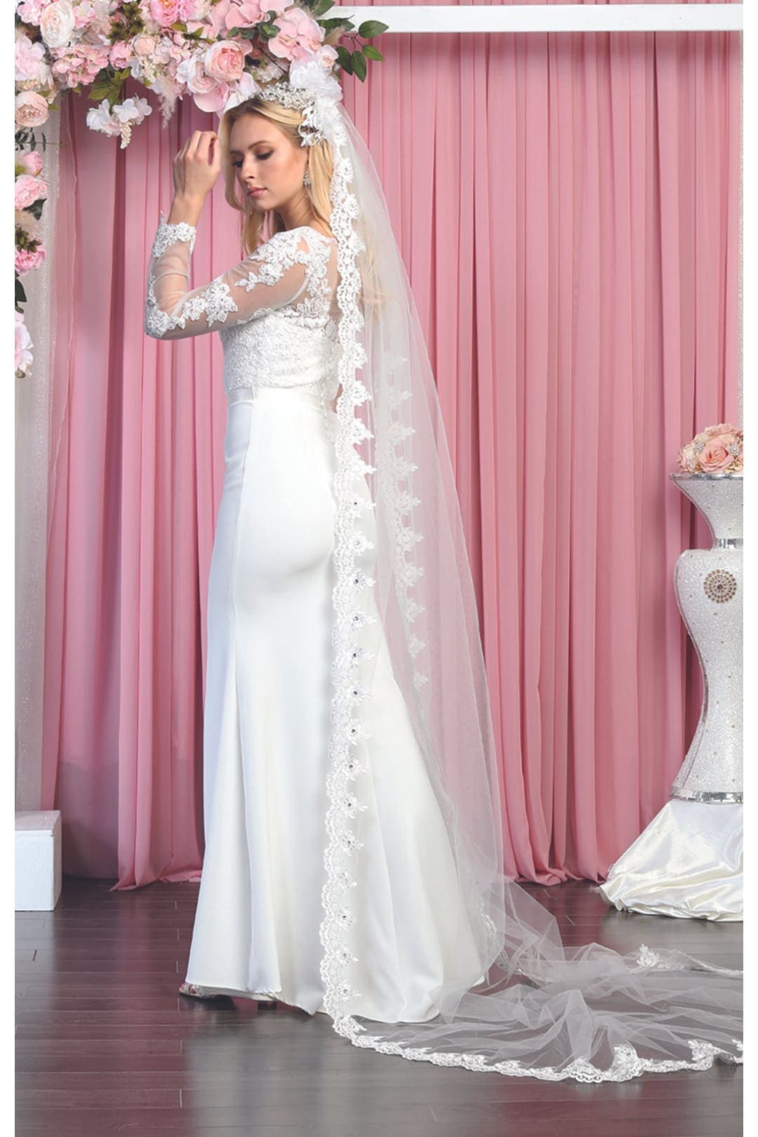 May Queen MQ1847 Long Sleeve Special Occasion Dress