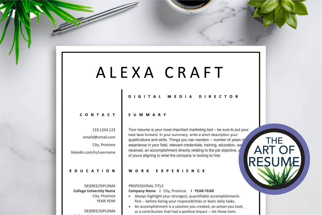 Resume Editing - Resume & CV Services with The Art of Resume