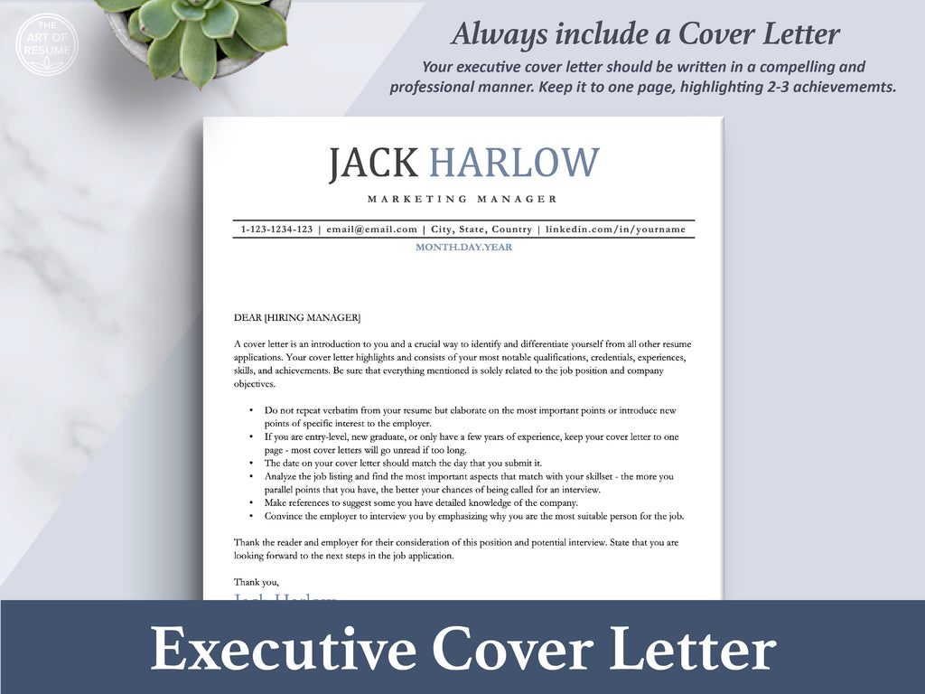 The Art of Resume | Executive Resume Template