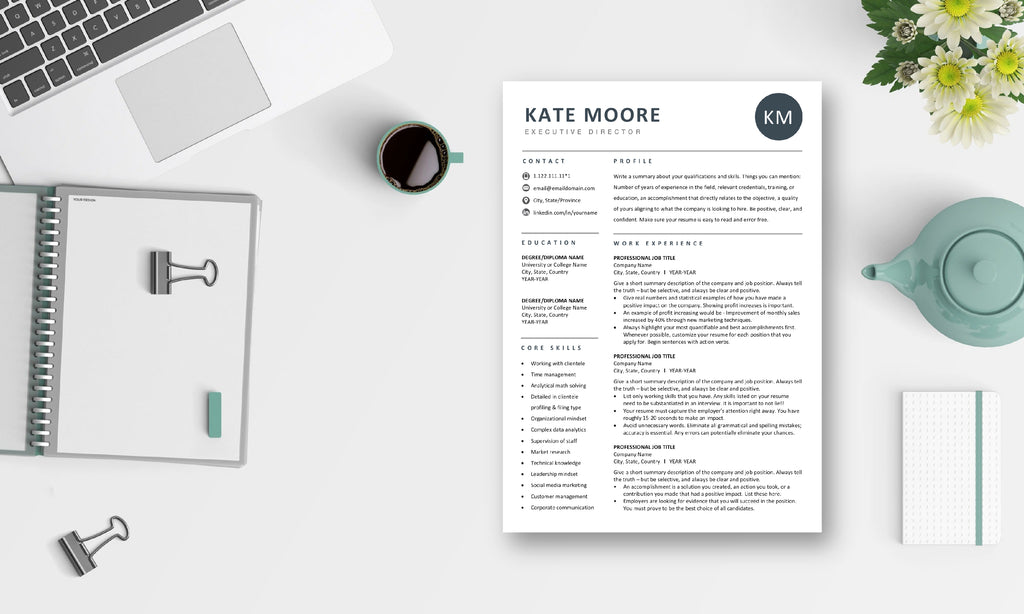 The Art of Resume - Resume & CV Template Design Bundle with Free Cover Letter