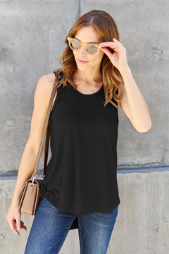 Charlie Loose Fit Round Neck Tank Top