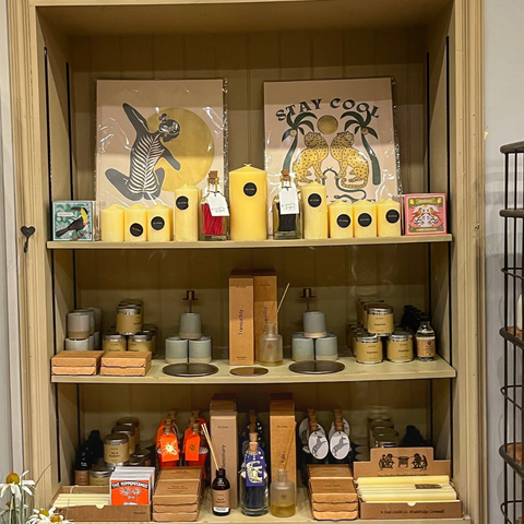 Vinegar Hill Merchandised Stock Featuring St. Eval Candles 