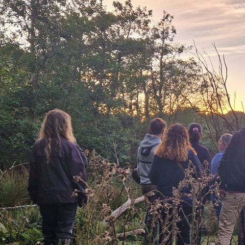 St. Eval staff stood streamside at Woodland Valley Farm