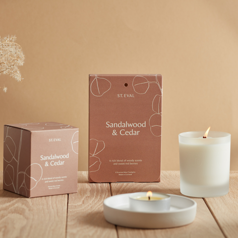 St. Eval Sandalwood & Cedar Lamorna Collection