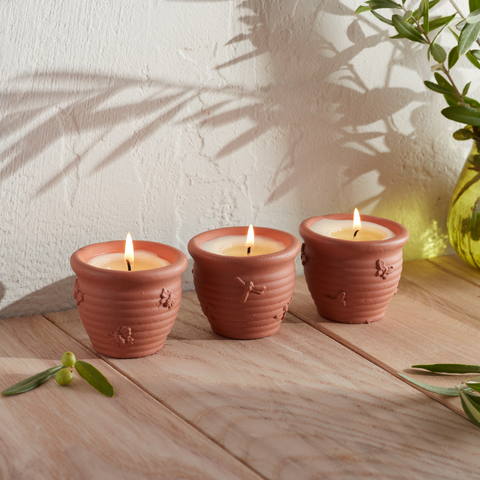 Nature's Garden Candle Pots