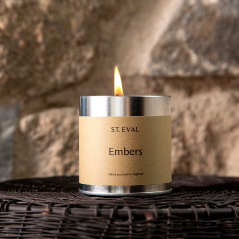 St Eval Embers tin candle