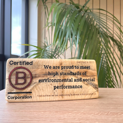 St. Eval B Corp Plaque