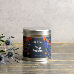 Figgy Pudding tin candle