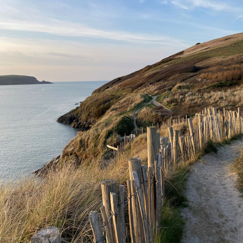 Rock coast path to Daymer Bay