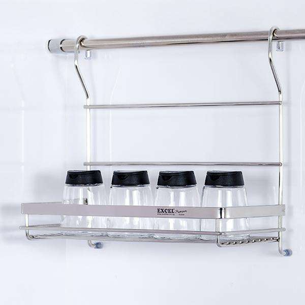 Italian Series Sus304 1 Tier Single Rack W Hanging Rod D I Y Bracket